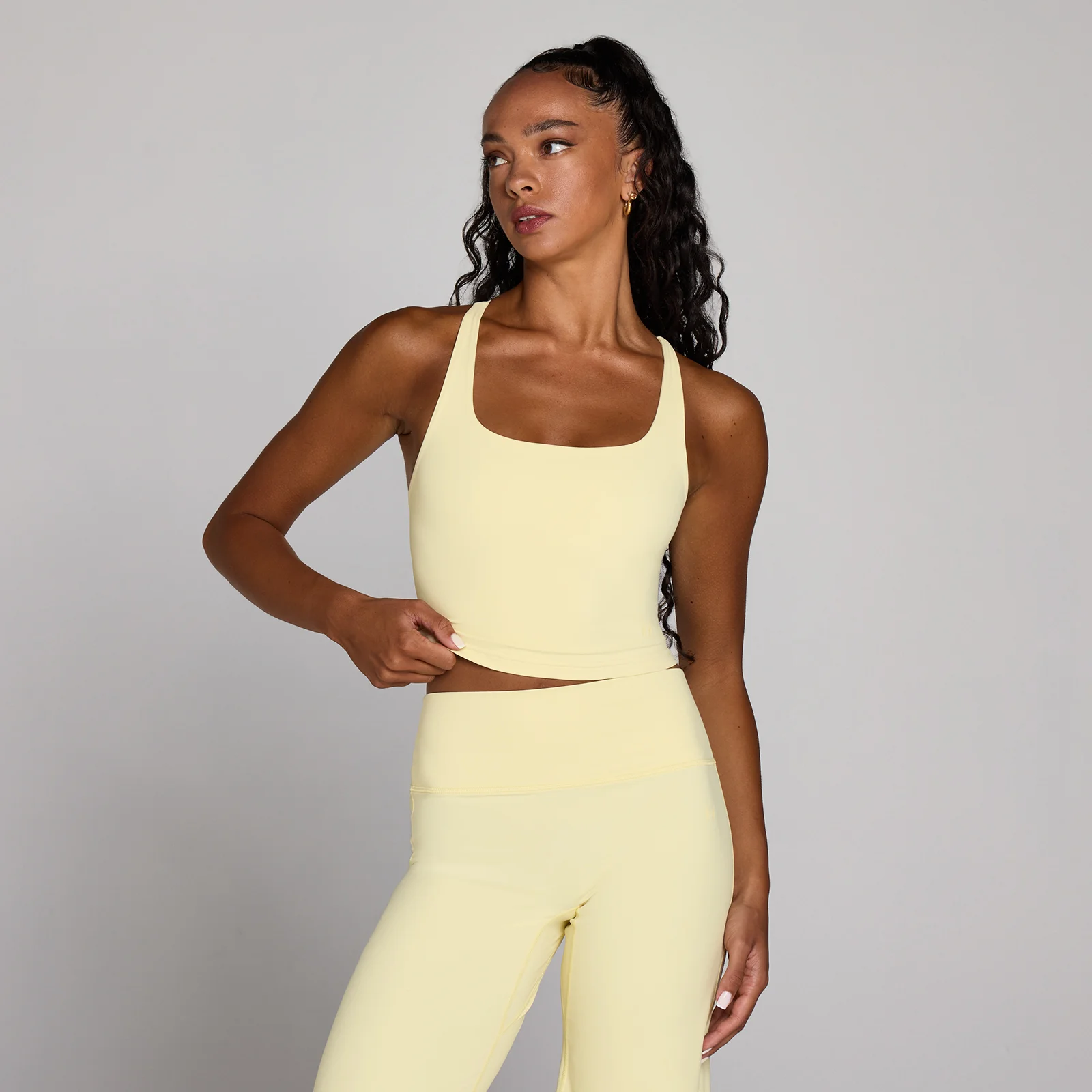 MP Női Tempo Strappy Racerback Trikó - Vajkrém - XL kép 1