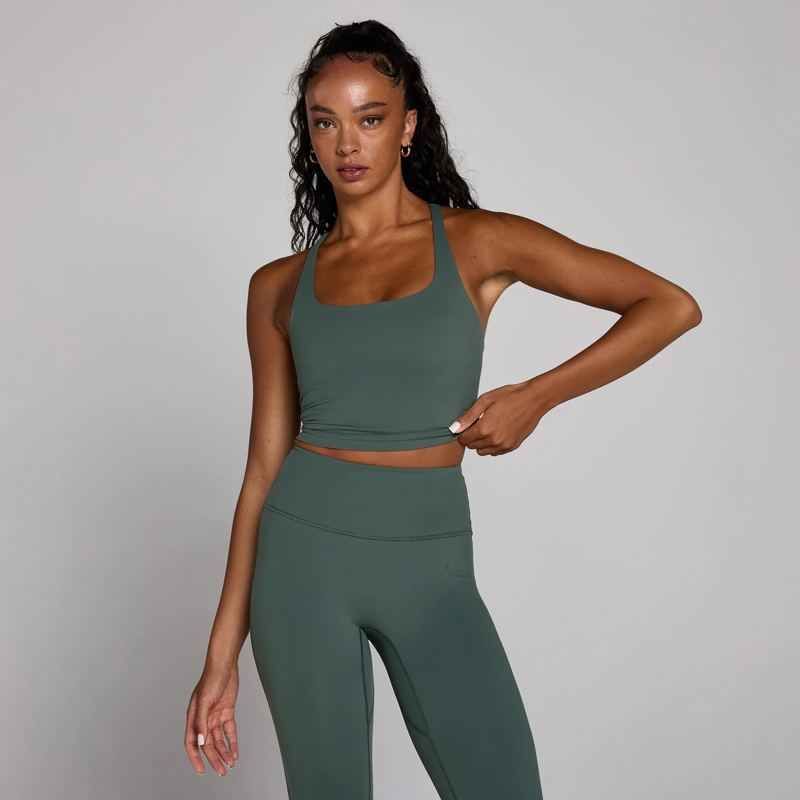 MP Női Tempo Strappy Racerback Trikó - Felhőzöld - L kép 1