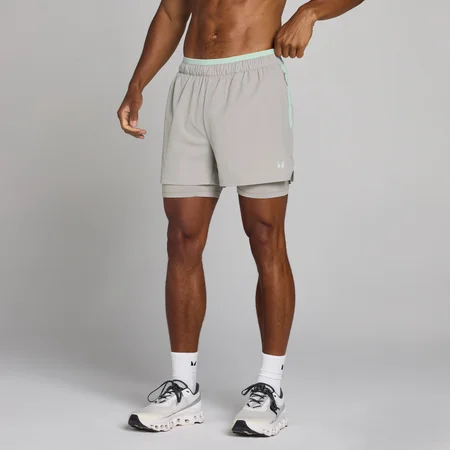 MP férfi Training Ultra 5" 2 az 1-ben rövidnadrág - Chalk Grey