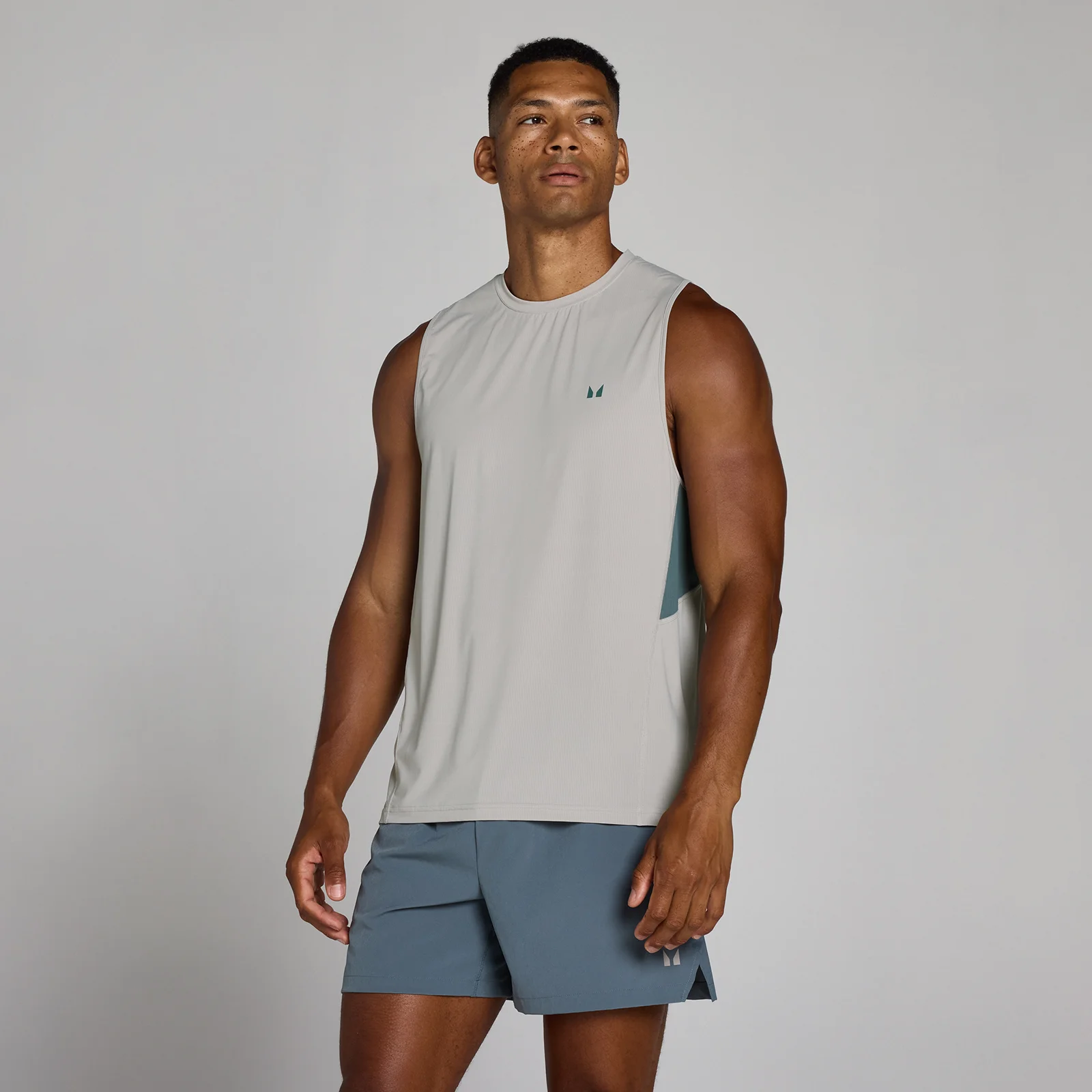 MP Men's Training Ultra Mesh Tank - Chalk Grey - XS kép 1