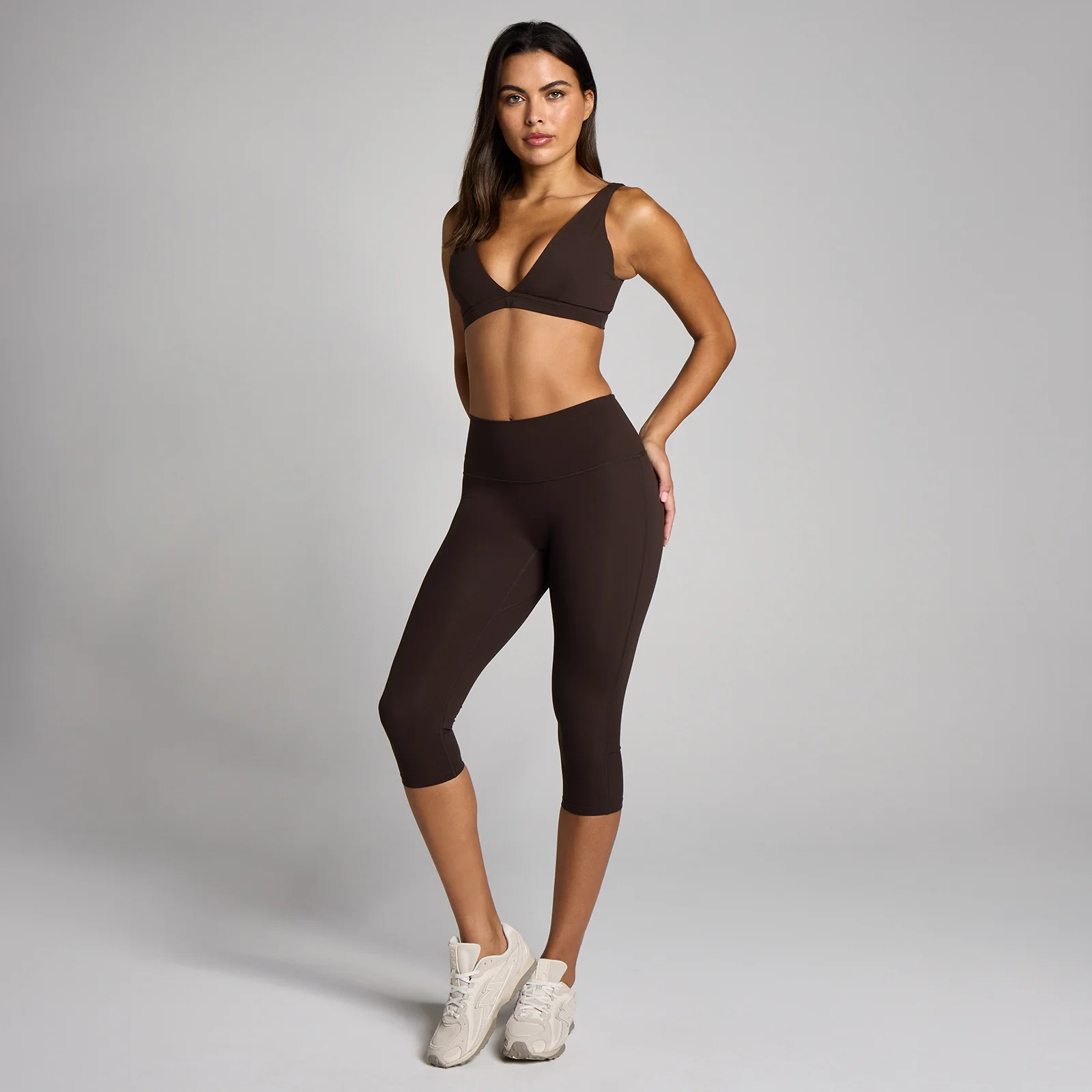 MP Női Tempo Capri Leggings - Kakaó - S kép 3