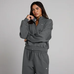 MP női Basics cipzáras bomber dzseki - Sötétszürke - Size XS