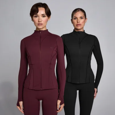 MP Női SculptForm Zip Through Kabát - Fekete - M kép 6