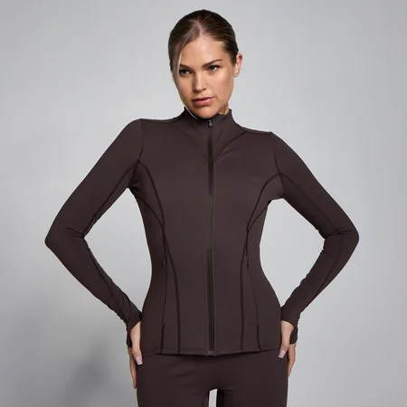 MP Női SculptForm Zip Through Kabát - Kakaó