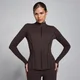 MP Női SculptForm Zip Through Kabát - Kakaó