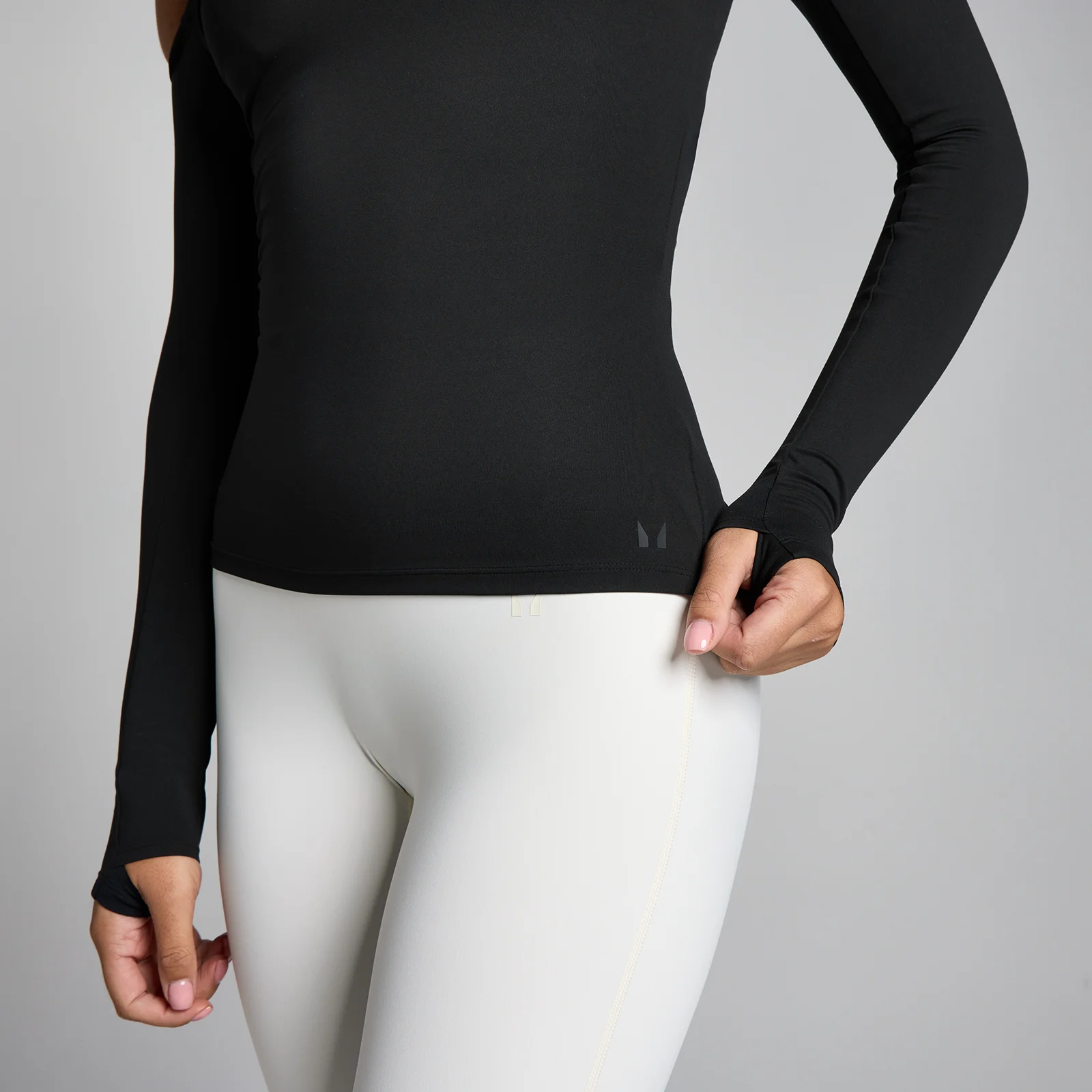 MP Női Tempo Off The Shoulder LS Felső - Fekete - S kép 4