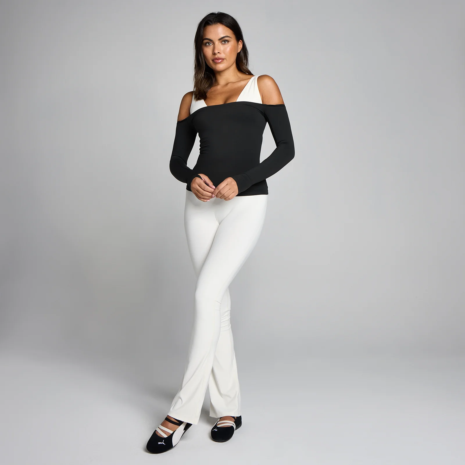 MP Női Tempo Off The Shoulder LS Felső - Fekete - S kép 3