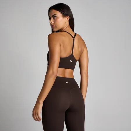 MP Női Tempo Pántos Racerback Sport Melltartó - Kakaó