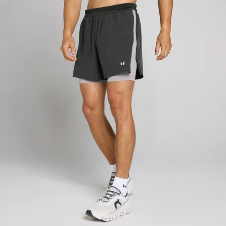 MP Férfi Velocity Ultra 5" 2 az 1-ben Rövidnadrág - Matt Fekete