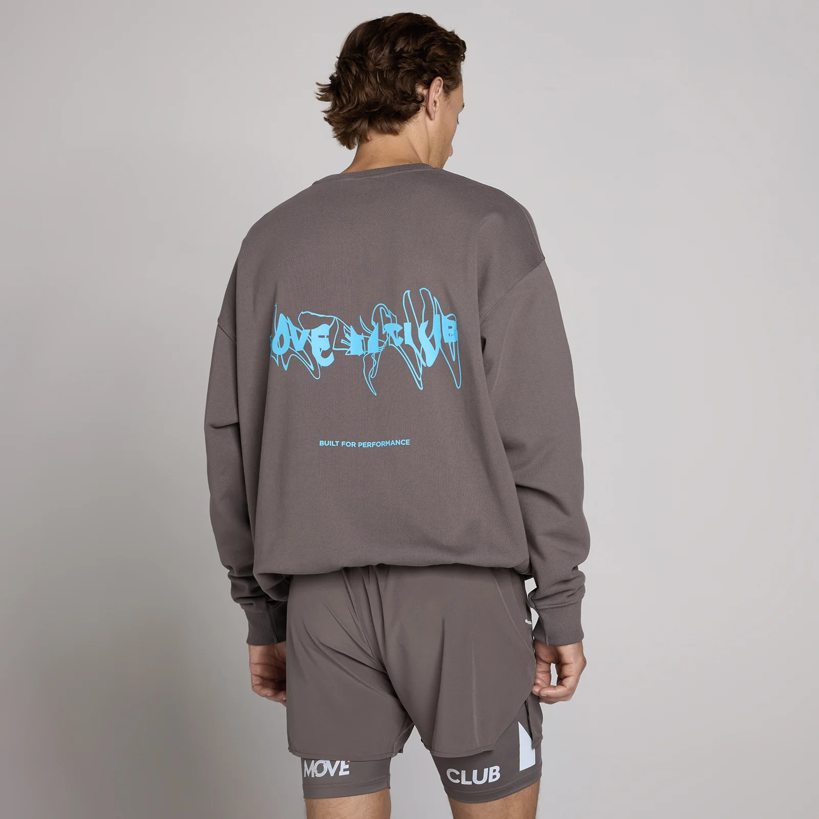 MP unisex Hybrid grafikus pulóver - Hamuszürke - M kép 1