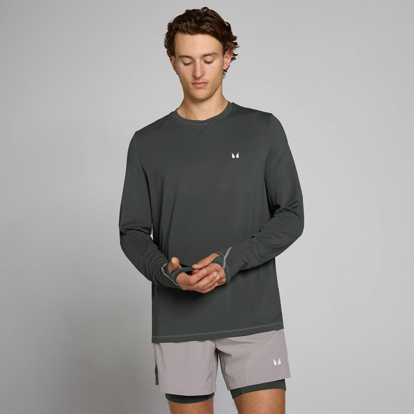 MP Férfi Velocity Ultra Hosszú Ujjú Felső - Matt Fekete - L kép 1
