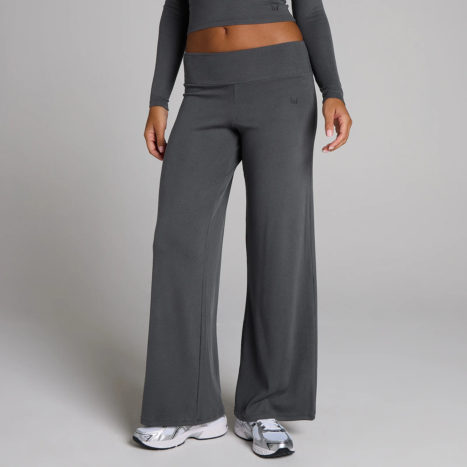 MP Női Bordás Bő Szárú Leggings - Robust Szürke - S kép 1