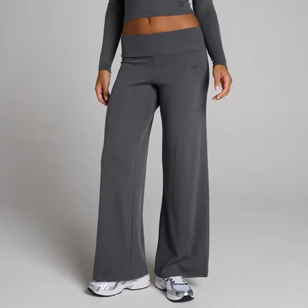 MP Női Bordás Bő Szárú Leggings - Robust Szürke