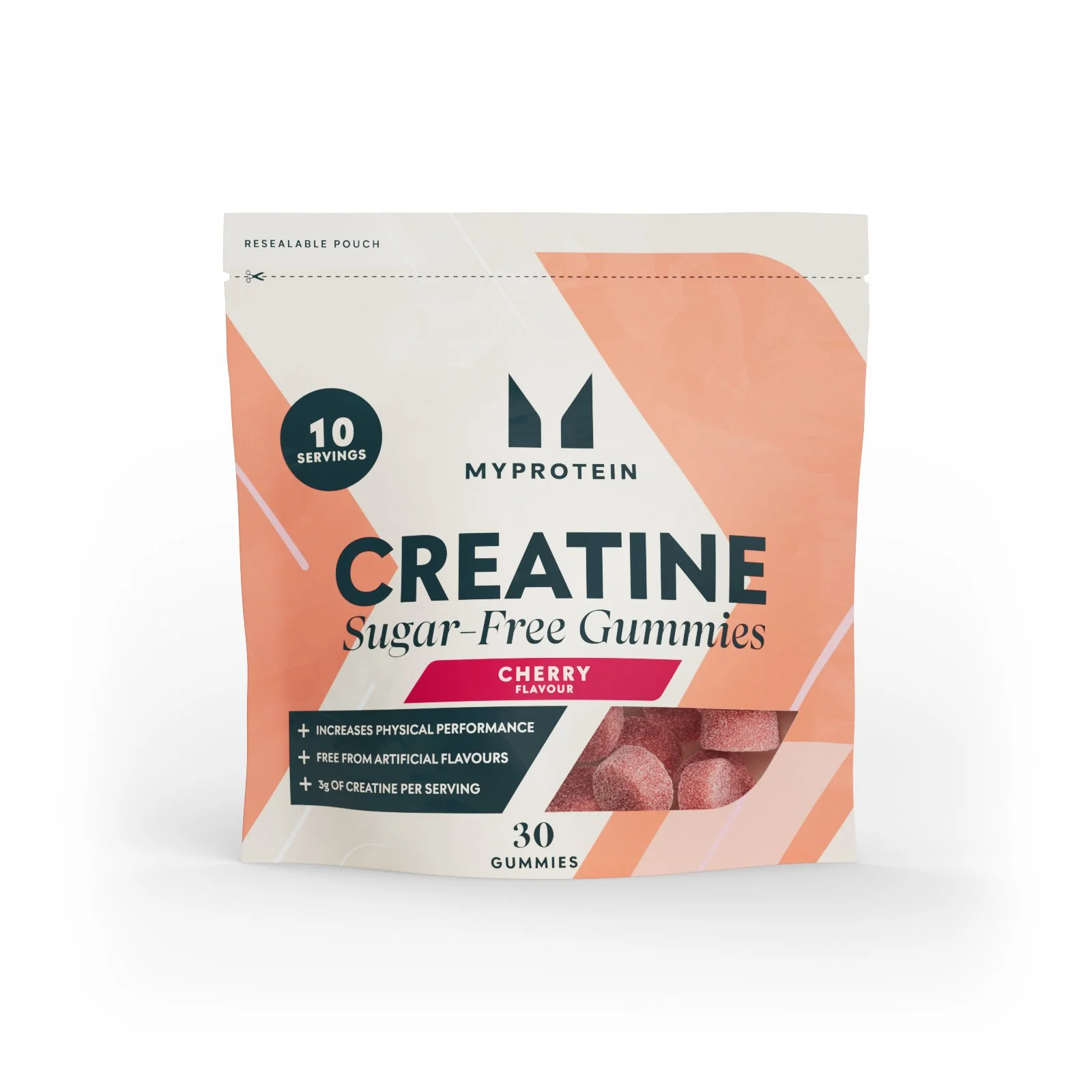 Kreatin Gumicukor - 30 Gummies - 10Adag - Cherry (Sugar-Free) kép 1