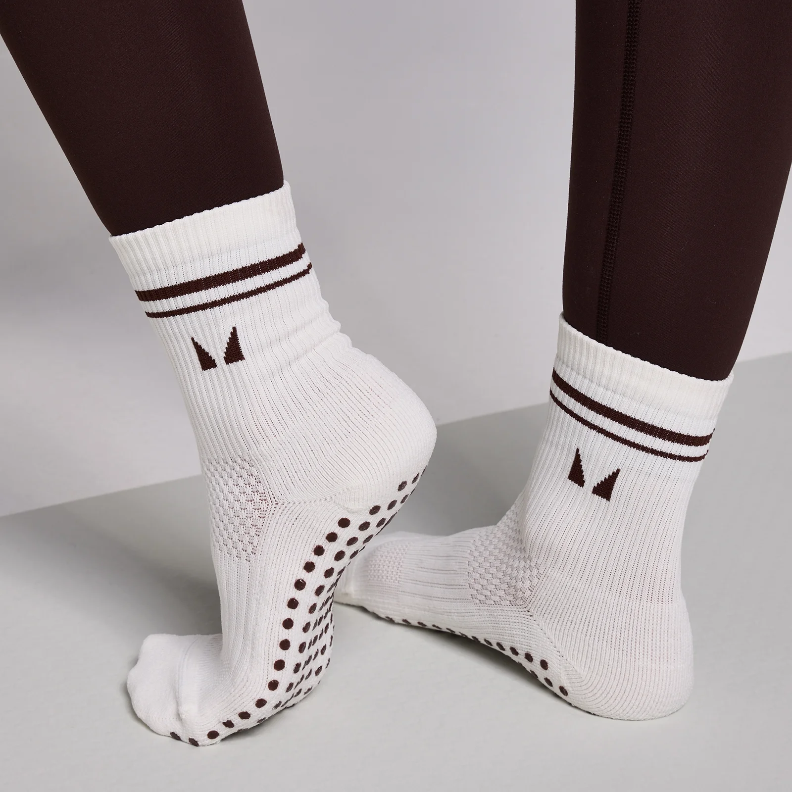 MP Pilates Socks (2 pack) - Cocoa/Pearl - UK 2-5 kép 1