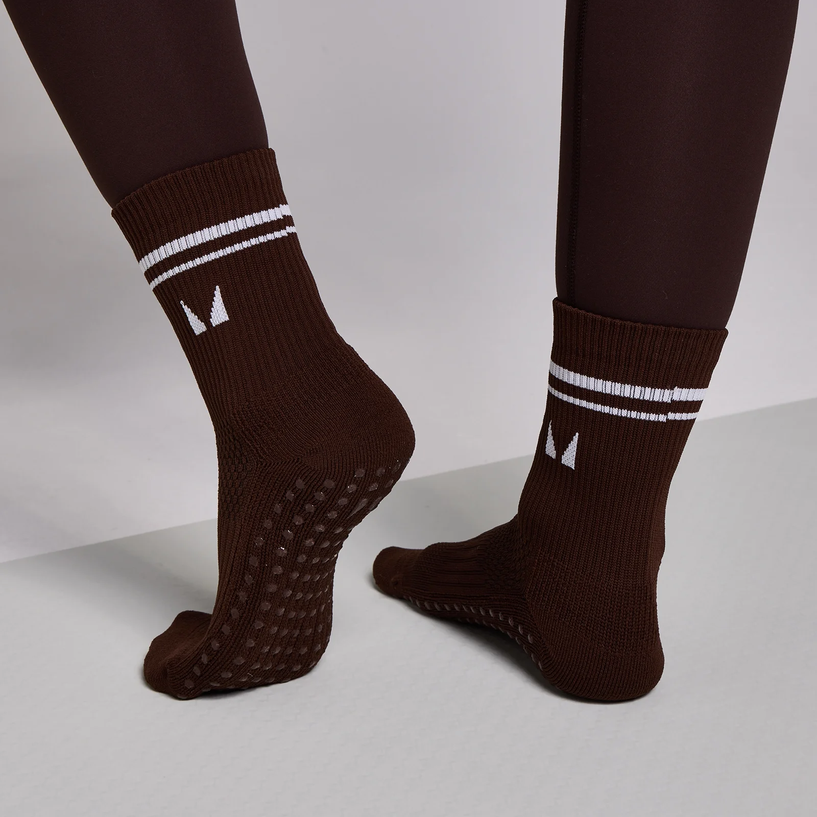 MP Pilates Socks (2 pack) - Cocoa/Pearl - UK 2-5 kép 2