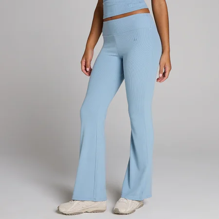 MP Női Ribbed Flares Bordás Nadrág - Farmer Kék