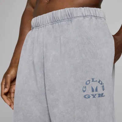 MP X Gold's Férfi Washed Graphic Oversized Melegítőnadrág - Acélkék - L kép 6