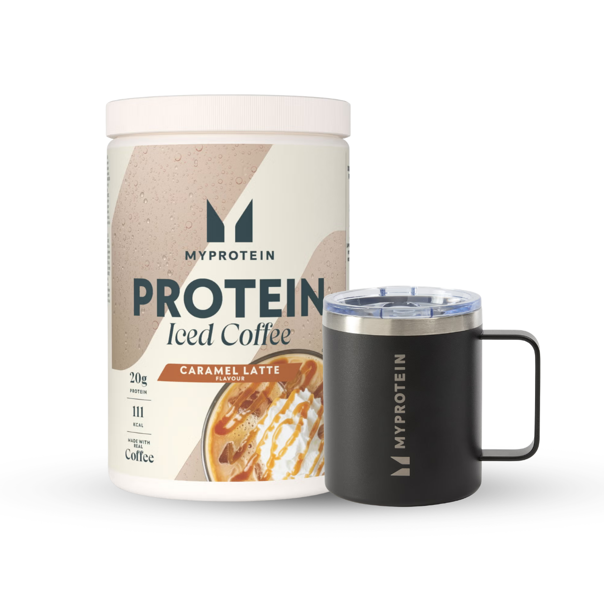 Protein Ice Coffee Csomag - 20Adag - Black Coffee Cup - Iced Caramel Latte kép 1